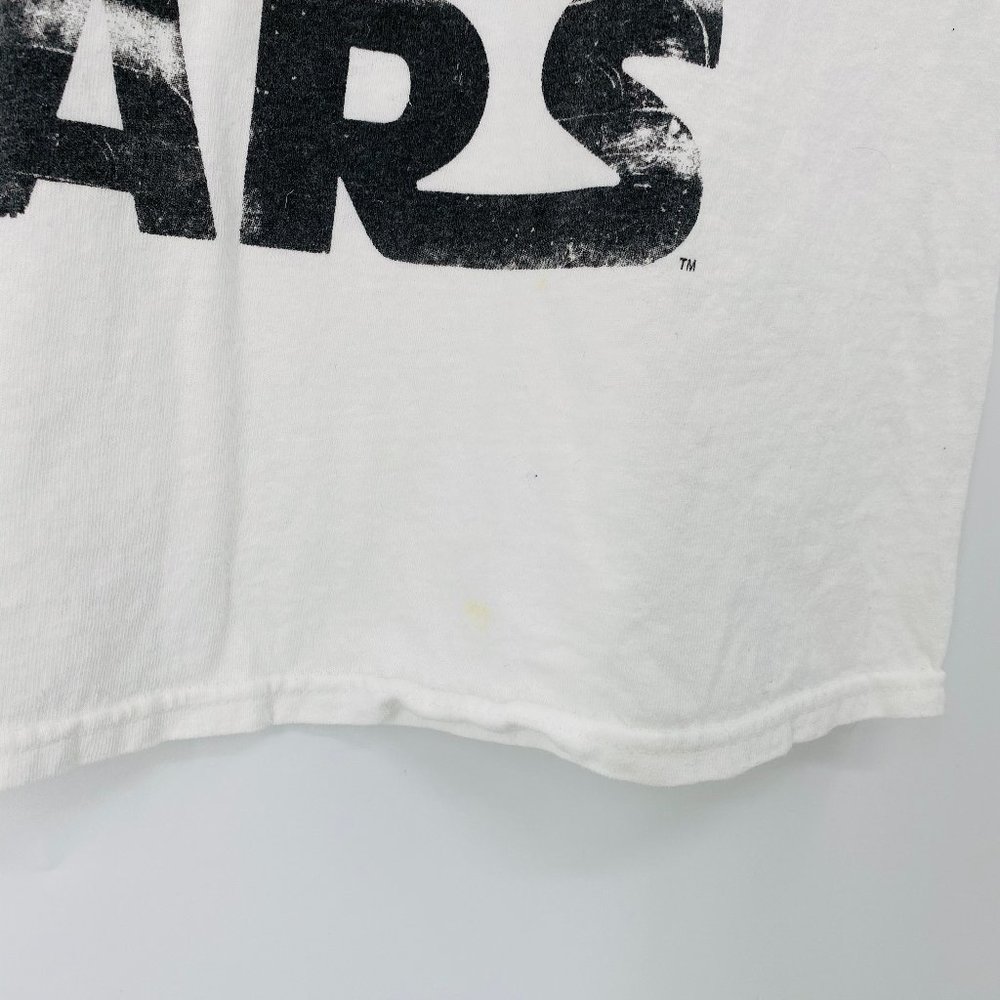 STAR WARS White Short Sleeve Top Mens Medium - Picture 3 of 9